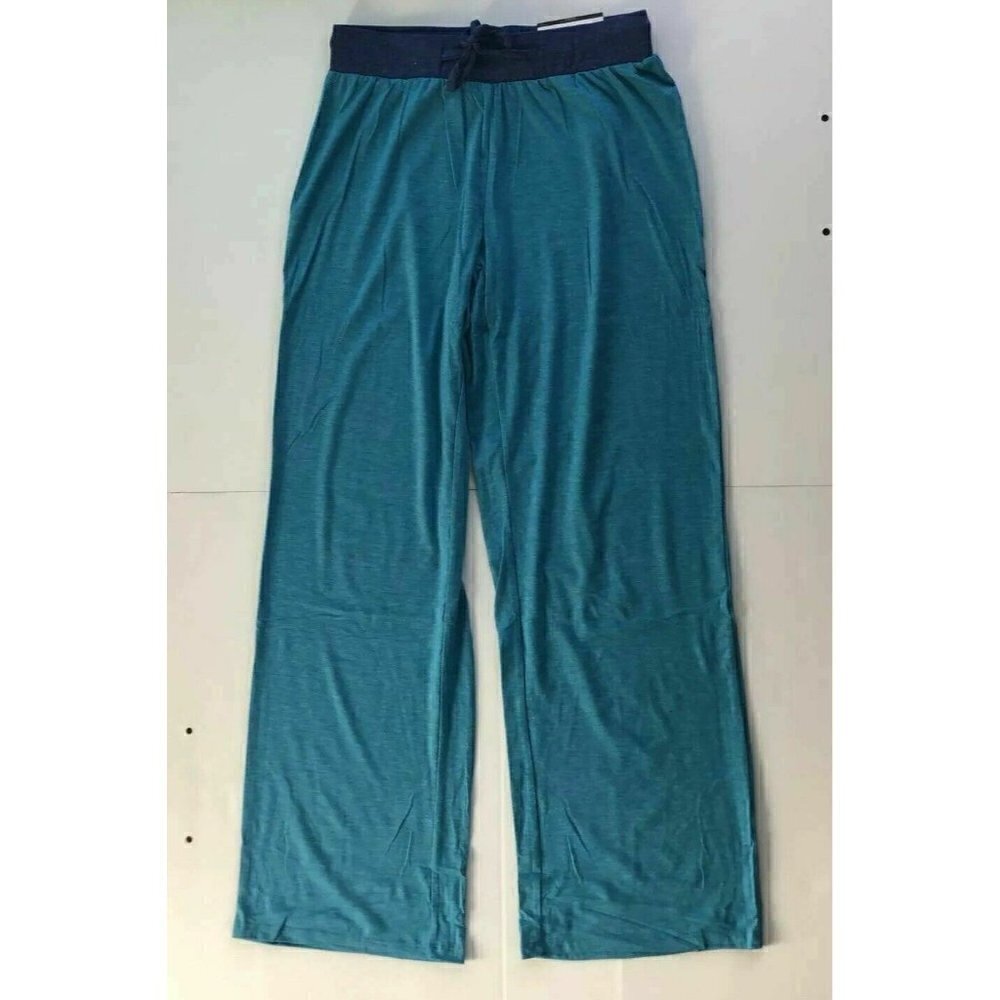 Natural Reflections Womens Solid Enamel Printed Waistband Lounge Pants - Picture 3 of 10